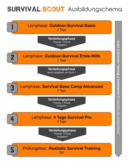 Survival Scout Ausbildungsschema